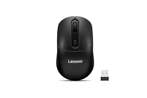 Lenovo 210 Wireless USB A Compact Mouse,1600 DPI Optical Sensor, 2.4GHz Wireless Nano USB, 10m Range, 3Yr Warranty, 3-Button(Left,Right,Scroll) Upto 3