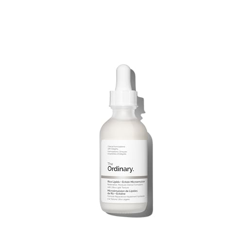 The Ordinary Rice Lipids + Ectoin Microemulsion Moisturizer for Dry Skin, Soothing Hydration, Barrier Repair, Reduced Redness, 2 Fl Oz