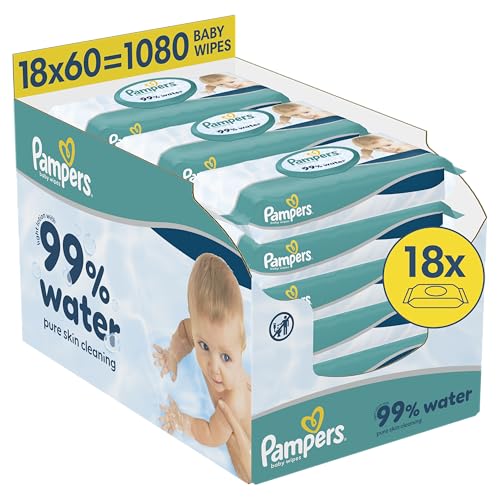 (-10%) Pampers 99% Water Baby-Feuchttücher, 18x60 (1080 Stück)