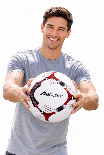 Boldfit Blaze Football Practise Foot Ball with Pump Training Football Size 5 Original for All Ages Group Rubber Moulded Standard Sports Foot Ball for 