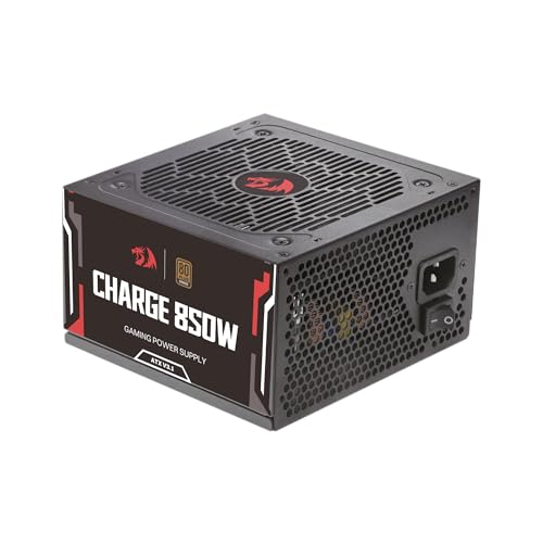 Fonte Redragon Charge 850W, ATX 3.1, 80 Plus Bronze, PFC Ativo, Capacitores Japoneses, Preto, FRC-850