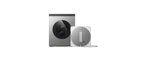 (-28%) ECOVACS WINBOT W3 OMNI Fensterputzroboter mit Multifunktionsstation, Automatische Reinigung der Wischpads, Intelligente Reinigung entlang der Ränder, Sprühen mit drei Düsen, App-Steuerung
