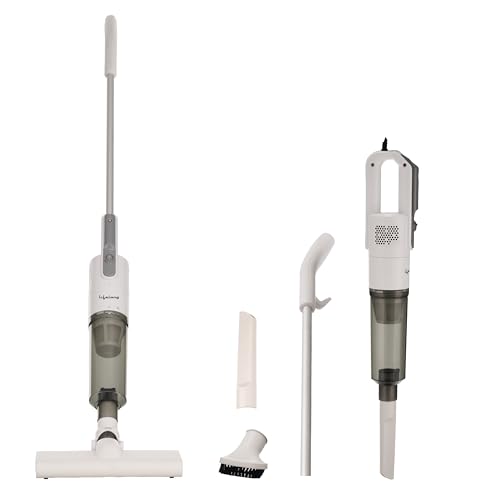 Lifelong 2-in-1 Handheld & Stick Vacuum Cleaner | 14KPA Suction | HEPA Filter | 3 Cleaning Heads for Dust Mite, Bed, Sofa, Floor | Click Lock Detachab