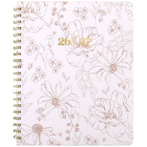 Cambridge Planner 2026-2027 Weekly & Monthly Academic 12-Month July-June, 8-1/2" x 11", Pen+Pillar, Sketched Floral (PP25-905A)