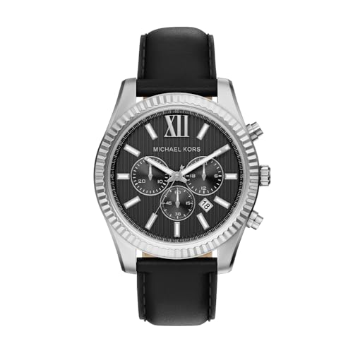 (-13%) Michael Kors Reloj Lexington para Hombre, movimiento cronógrafo de cuarzo de 45 mm Con Correa de Acero inoxidable