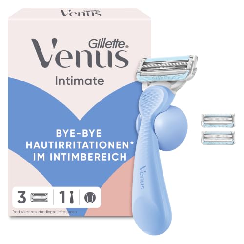 (-23%) Gillette Venus Intimate, Intimrasierer für Frauen, Hellblau