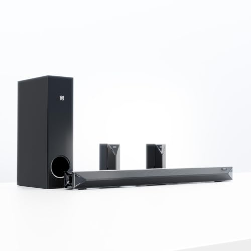GOVO GoSurround 955 Pro |320W Sound bar, True 5.1 Channel Home Theatre, Mega subwoofer, HDMI, Opt, AUX, USB & Bluetooth, 3 Equalizer Modes, Stylish Re