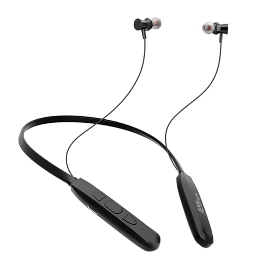 Kratos N1 Neckband Bluetooth Headphones with 30 Hours Playtime with 13mm Drivers, Rich Music Experience, Type C Fast Charging, Neckband Earphones with