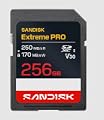 SanDisk 256GB Extreme PRO SD UHS-I Card (250MB/s)