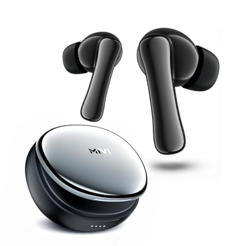 Mivi SuperPods Harmony TWS Earbuds [New Launch] with 35dB Quad-mic ANC, Spatial Audio & 3D Soundstage, 65 Hours Playtime, Bluetooth v5.4, Made in Indi