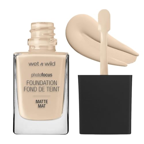 Wet n Wild Photo Focus Matte Foundation, Buildable High-Performing Liquid Makeup, Flash-Proof No White Cast and Pore-Blurring Finish, Espresso