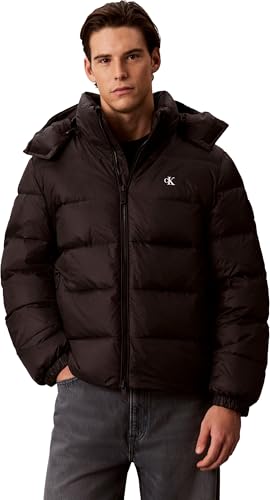 ⚡ BLITZDEAL (-52%) Calvin Klein Lv04rg515g Nylon Zip Off Hood Down Schwarz XL EU