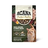 ACANA Market Medley Adult Cat Food, Duck, Chicken & Turkey Recipe with Freeze-Dried Morsels Made with Duck & Cranberry, Complete and Balanced Nutrition, 3.5 lb Bag