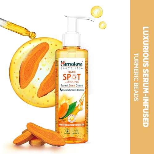 Himalaya Turmeric Serum Cleanser | Niacinamide + Vitamin E + Serum Infused Facewash| Clears dark spots for glowing skin | 180ml