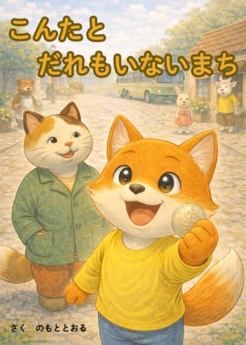 こんたとだれもいないまち 表紙