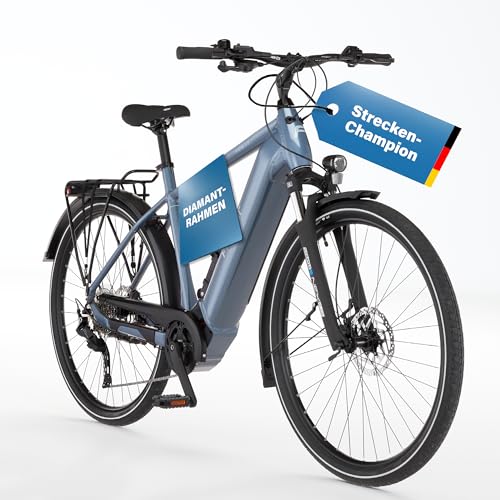 (-37%) Fischer E-Bike Trekking VIATOR 6.8i Ultimate Elektrofahrrad für Damen und Herren, RH 55, Mittelmotor 90 Nm, 36 V Akku
