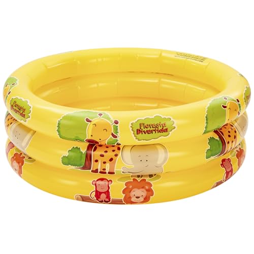 DM Toys Piscina Inflável Infantil 66L Floresta Divertida