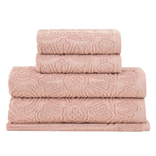 Buddemeyer Jogo de toalhas Florentina Extra Soft Banho Rose 5 peças