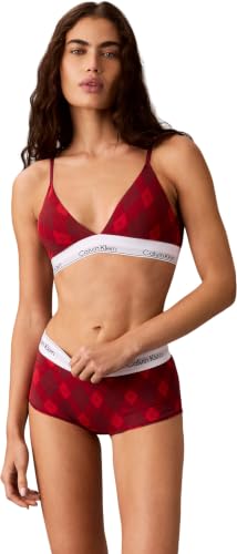 (-23%) Calvin Klein Damen Leicht gefüttert Triangle Lv00Qf8498, Triangle, Argyle 25 Small Established Red, XS