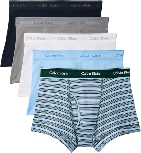 (-36%) Calvin Klein Herren Trunks, Dark Sapphire/Convoy/Midtown Stripe, S