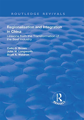 Regionalisation and Integration in China book cover