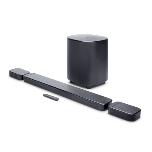 JBL New Bar 800 MK2, 7.1 (5.1.2) Channel Truly Wireless Soundbar, True Dolby Atmos 3D Surround Sound, 10” Down-Firing Wireless Subwoofer, PureVoice, H