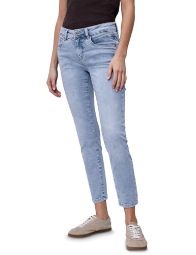 (-36%) Street One Mid Waist Slim Leg Jeans im Slim Fit Light Blue Random wash 34