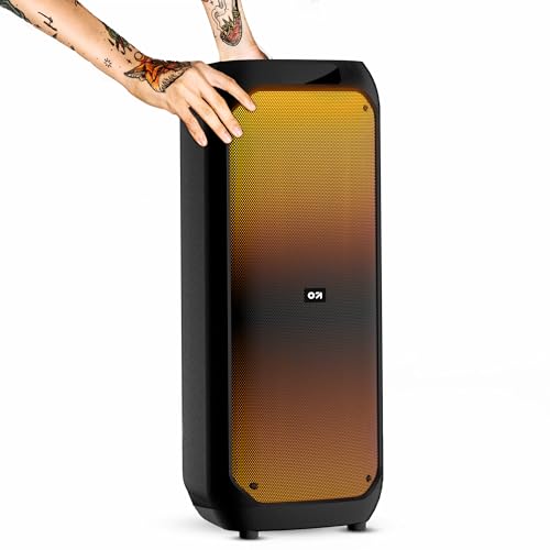 GOBOULT Just Launched Partybox X80 with Dynamic RGB LED Panel, 80W Bluetooth Speaker, Karaoke Mic Input, 5H Playtime Portable Speaker, Bass & Treble C