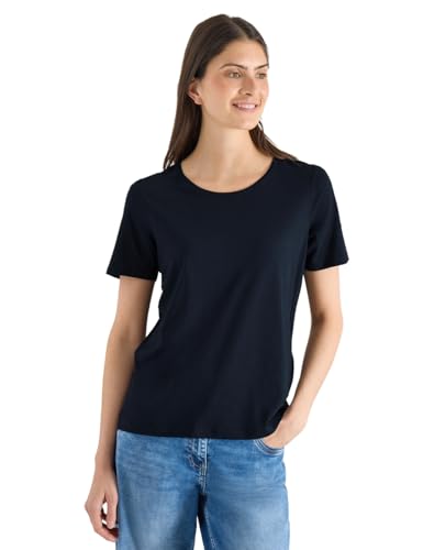 🔥 STARKER PREIS (-49%) Cecil Basic T-Shirt mit Rundhals universal Blue M