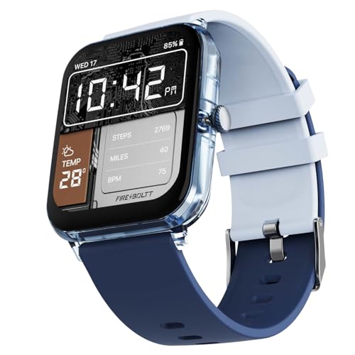 Fire-Boltt Ninja Phantom Smart Watch 1.83” Display, Transparent Clear Body Design, Bluetooth Calling, 120+ Sports Modes, Voice Assistant, AI Outfit Wa