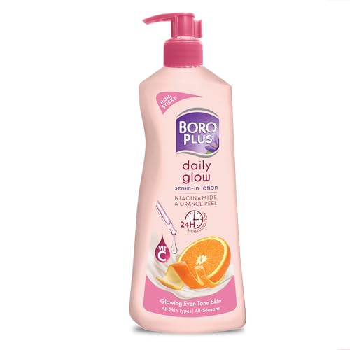 Daily Glow Body Lotion | With Niacinamide, Orange Peel & Triple UV Filters | 24 hrs Moisturisation | For Glowing Even Tone Skin | All Seasons | All Sk
