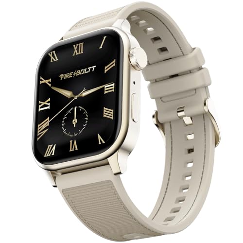 Rise Force Smart Watch 1.85” Display, Nylon–Fluoroelastomer Hybrid Strap, Rotating Crown, Bluetooth Calling, Dual Button Control, Metal Body Smartwatc