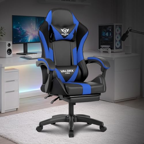 Warrior Gaming & Office Ergonomic Chair | Vegan Leather | High Back 135° Recliner | Adjustable Height & Linkage Armrest | Lumbar Support | 360° Swivel