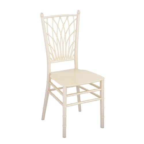 Nilkamal Glam Plastic Chair | Set of 2 | Royal Look with Balanced Posture Support | for Living Room, Dining Room, Garden, Cafes, Balconies, Weddings &