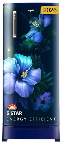 Whirlpool 184 L 5 Star Direct-Cool Single Door Refrigerator with Intellisense Inverter Compressor (205 WDE ROY 5S Inv SAPPHIRE SPRING-Y, Blue, 2026 Mo