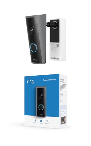 🔥 SELTEN SO GÜNSTIG (-50%) Ring Peephole Camera 2K, Video-Türspion (neueste Gen.), 32,5–60 mm Türstärke, Kabellose Türklingelkamera zur Selbstinstallation, ideal für Mieter, ersetzt vorhandenen Türspion, 6-fach-Zoom