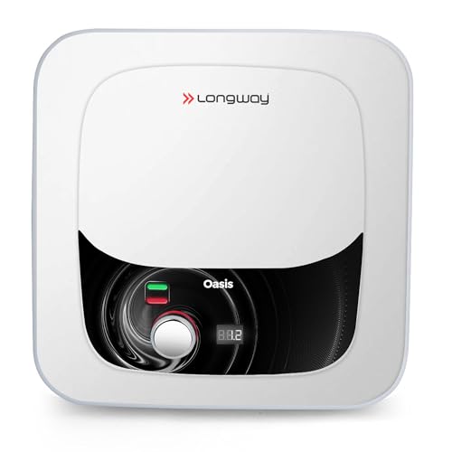 Longway Oasis Gigi 25 Ltr 5 Star Rated Storage Water Heater for Home | Advanced Multi-Layered Safety | Anti-Rust Coating | Glassline Coated Tank | Sui