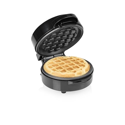 (-33%) Tristar Mini-Waffeleisen, Runde Waffel, 550 W, Antihaftbeschichtung, Kompakte Größe, Einfache Reinigung, WF-2109, Einzeln