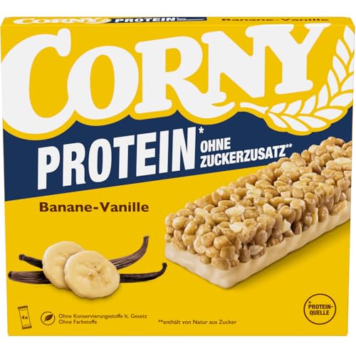 (-15%) Corny Protein Banane-Vanille | Proteinriegel | ohne Zuckerzusatz | 4x25g