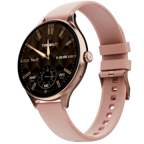 Fire-Boltt Phoenix Air Smart Watch 1.26” Round Display, Rotating Button, Wireless Charging, Ultra Lightweight Metal Body, Bluetooth Calling, Smartwatc