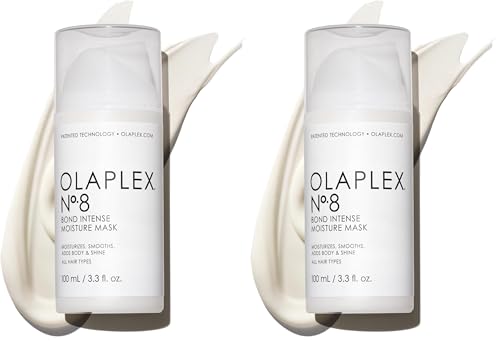 Olaplex Nº. 8 Bond Intense Moisture Hair Mask,Adds Smoothness & Nourishes for Visibily Healthy Hair,For All-Hair Types & Treats Damaged-Hair,100 mL / 3.3 Fl. Oz.,(Pack of 2)