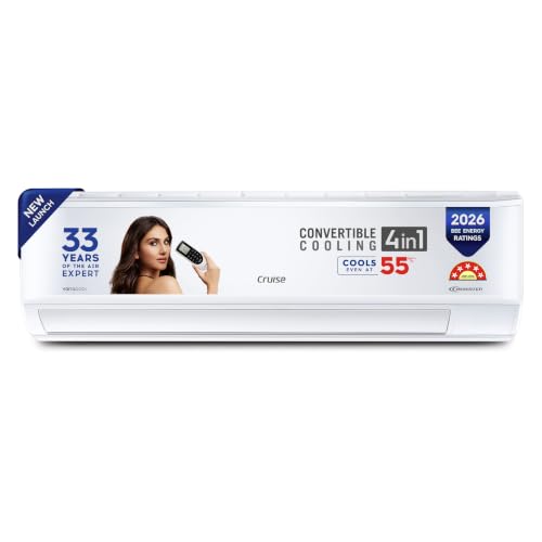 Cruise 1.5 Ton 5 Star Inverter Split AC (2026 Model, CWCVBM-VQ1D185, White)