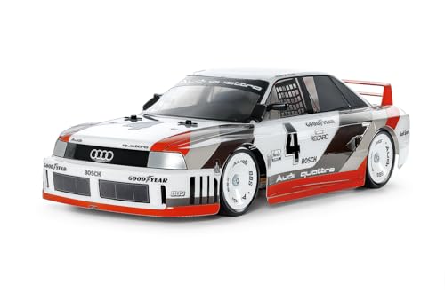 (-17%) Tamiya 47511 1:10 RC Audi 90 Quattro Racing Lackiert TT-02 - ferngesteuertes Auto, Fahrzeug, Modellbau, Zusammenbauen, Hobby, RC Bausatz, Weiß, Smoke