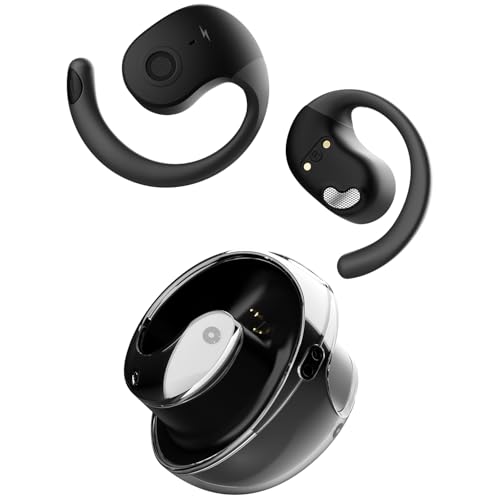 Fire-Boltt Newly Launched Aero Glide Open Ear Wireless TWS Earbuds, Custom EQ, Bluetooth 5.4 Earphones, 50H Playtime, Fast Charging Case, 50ms Low-Lat