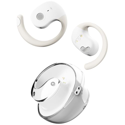 Fire-Boltt Newly Launched Aero Glide Open Ear Wireless TWS Earbuds, Custom EQ, Bluetooth 5.4 Earphones, 50H Playtime, Fast Charging Case, 50ms Low-Lat