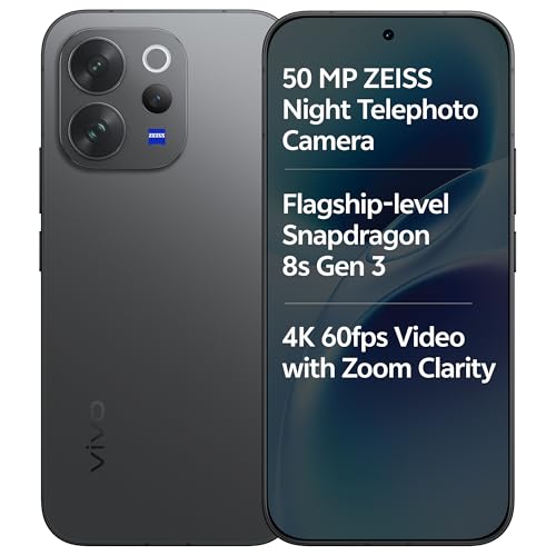 vivo V70 Elite 5G (Authentic Black, 12GB RAM, 256GB Storage) with No Cost EMI/Additional Exchange Offers
