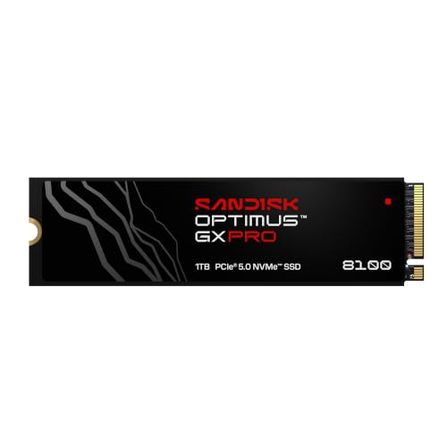 SanDisk Optimus GX PRO 8100 NVMe 1 TB Internal SSD, Upto 14900 MB/s R, PCIe Gen 4.0 M.2 (2280)
