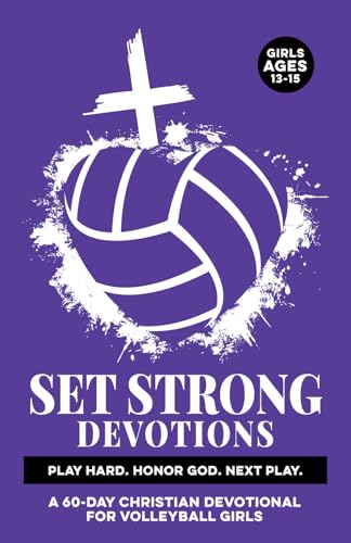 Set Strong Devotions volleyball devotional for girls 13-15 book cover