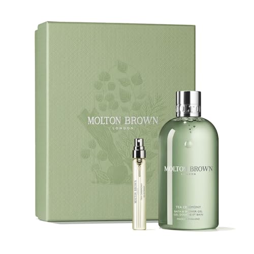 Molton Brown Tea Ceremony Gift Set - Eau de Parfum 7.5 ml, Bath & Shower Gel 300 ml, Luxury Scented Beauty Fragrence Gift Set for Women, Mothers Day