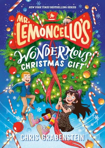 Mr. Lemoncello's Wondermous Christmas Gift book cover
